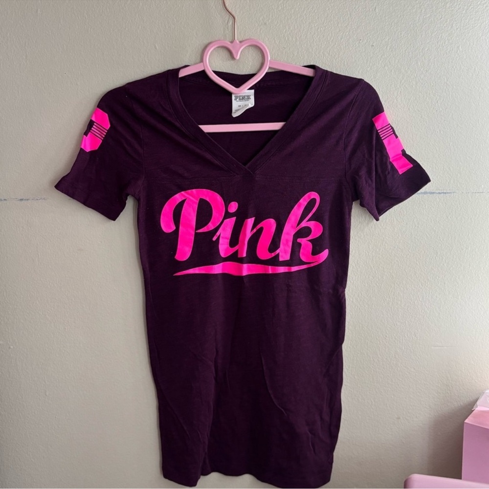 PINK Victoria's Secret Deep V-Neck Tee